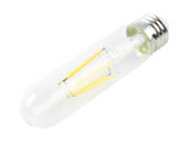 Sunlite 80611-SU T10/LED/FS/6W/E26/CL/27K/128MM Dimmable 6 Watt 2700K T10 LED Filament Bulb