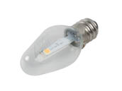 Westinghouse 55111 0.75C7/LED/CL/CB/27 2CD Non-Dimmable Clear 0.75W C7 Night Light LED Bulb, Enclosed Rated