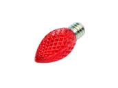 American Lighting NC7D-LED-RE 0.35W Red C7 Holiday LED Bulb with Faceted Lens, Outdoor Rated
