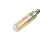 Bulbrite 776904 LED2T6/21K/FIL-NOS/3 Dimmable 2.5W 2100K Vintage T6 Filament LED Bulb, Enclosed Fixture Rated
