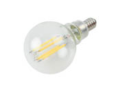 Bulbrite 776889 LED4G16/30K/FIL/3 Dimmable 4W 3000K G-16 Filament LED Bulb, Enclosed Rated