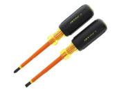Ideal Industries 35-9305 Ideal Insulated 2 Piece Screwdriver Set #2 Philips & 1/4" Flathead