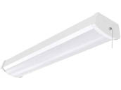 Satco Products, Inc. 65-1091 Satco 20 Watt 24" White LED Closet and Ceiling Wrap Fixture With Pull Chain, 3000K
