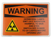 Compliance Signs CS134272-3148 UVC Germicidal Plastic Warning Sign