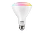 Cree Lighting CMBR30-65W-AL-9ACK Cree Tunable White & Color Changing Bluetooth & WiFi 8 Watt 90 CRI BR30 LED Bulb, No Hub Needed, Title 20 Compliant