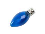 Value Brand 7C9N/TB130 7 Watt, 130 Volt C9 Blue Indicator, Holiday Bulb