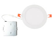 TCP L12EL6DCCT2 Dimmable 14 Watt, 6" Round Color Selectable (3000K/4000K/5000K) Snap-In Flat LED Downlight