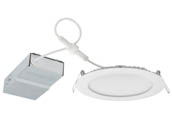 Lithonia Lighting 267KYE WF6E LED 30K 90CRI MW M6 Lithonia Wafer 6" Dimmable 11.2W, 120V LED Downlight, 3000K, White, No Recessed Can or J-Box Needed