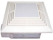 Value Brand BFV90LED Bath Fan LED 90CFM 90 CFM 4" Duct With Integrated 12W LED Light Square 120V