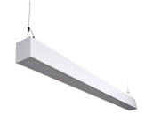 Euri Lighting EUD4-50W103sw-W Dimmable 50W 48" Color Selectable (3000K/4000K/5000K) Suspended Linear LED Fixture with Up & Down Light
