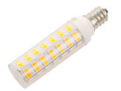 Bulbrite 770643 LED6E12/30K/120/D Dimmable 6.5W 120V 3000K T6 Clear LED Bulb, E12 Base, Enclosed Fixture Rated