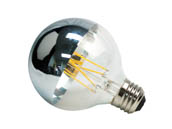 Green Creative 36072 4.5FG25DIM/827/SB/R Dimmable 4.5W 2700K Half Mirror G25 Filament LED Bulb