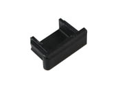 KLUS 24068 ECO End Cap For MICRO-ALU Channels, Black