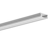KLUS B5390ANODA/Frosted Cover_2 6.56 Ft. Silver Anodized Aluminum TAMI Channel With Frosted Cover