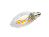 Bulbrite 776763 LED4B11/30K/FIL/4/JA8 Dimmable 4W 3000K 90 CRI Decorative Filament LED Bulb, Enclosed Rated, JA8 Compliant
