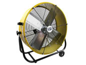 Ventamatic BF24TF YEL Maxx Air 24" 2-Speed High-Velocity Tilting Direct Drive Fan With Steel Shroud Wall or Ceiling Mount 120V