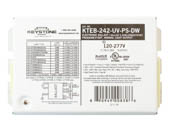 Keystone KTEB-242-UV-PS-DW Program Start Electronic Ballast, 120-277V For (2) 42W CFL Lamps