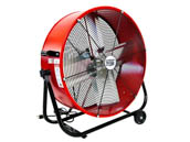 Ventamatic BF24TF RED Maxx Air 24" 2-Speed High-Velocity Tilting Direct Drive Fan With Steel Shroud Wall or Ceiling Mount 120V