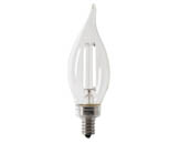 Feit Electric BPCFC60950CAWFIL/4 Feit Dimmable 5.5 Watt 5000K BA-10 Exposed White Filament LED Bulb, 60 Watt Equivalent