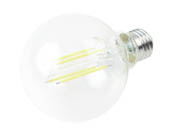 Bulbrite 776750 LED8G25/30K/FIL/4/JA8 Dimmable 8.5W 3000K 90 CRI G25 Filament LED Bulb, Wet Rated, Title 24 Compliant
