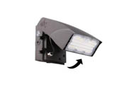 Halco Lighting 39876 AWP-3-WS-CS-U-PC Halco Adjustable LED Wallpack, Photocell Quick Connect, Wattage & Color Selectable