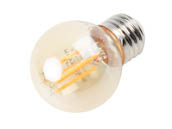 Keystone KT-LED4.5FG16-E26-822-A 4.5 Watt Dimmable Amber G-16 LED Bulb, 2200K, E26 Base
