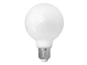 Bulbrite 776944 LED8G25/27K/FIL/M/3 8 Watt G-25 Milky White LED Filament Bulb, 2700K, E26 Base