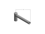 MaxLite 104376 PL-SB190-B Maxlite Steel Top Single Spoke Bracket 2 3/8" Tenon 90° Arm Bronze