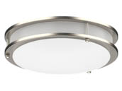 Halco Lighting 90262 FM-DR16-24-CS Halco 16" LED Flush Mount Ceiling Fixture 24W Color Selectable TRIAC Dimming