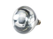 Value Brand 375R40/HT (HEAT LAMP) 375R40/HT (HEAT LAMP)  (Safety) 375W Safety Coated BR40 Clear Heat Lamp, E26 Base
