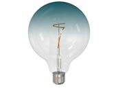 Bulbrite 776998 LED4G40/30K/FIL/GRAD/BLU Dimmable 4.5 Watt G-40 Filament Lamp, Gradient Blue