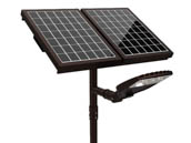 Light Efficient Design SL-SAL-100L-FC-T3-BK-G3 Solera G3 Solar LED Area Light 50W Color Selectable with T-Bracket Tenon Mounting, Photocell, & Motion Sensor