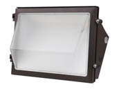 Eiko 13661 TWP1-PS80-FCCT-V Forward Throw LED Wall Pack High Voltage Adjustable Wattage (60/70/80W) and Color 277-480V