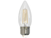 Bulbrite 776734 LED5B11/30K/FIL/E26/3 Dimmable 5.5W 2700K Decorative Filament LED Bulb, Enclosed and Outdoor Rated