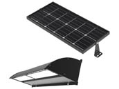 LED Living Technology SWP01-15WCS-50B Solar Off-Grid LED Wall Pack - 10/15W, 2,300/3,450 Lumens, IK10, IP65, 3000K/4000K - LED Living Technology