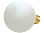 Bulbrite 393002 25G25WH2  (120V) 25W 120V G25 White Globe Bulb, E26 Base