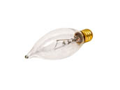 Bulbrite 493125 E25CFC/25 (120V) 25W 120V Clear Bent Tip Decorative Bulb, E12 Base