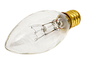 Bulbrite 15W T4 Tubular Appliance Bulb - 130V Clear Candelabra Base Incandescent