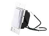 Lutron Diva 600W, 120V Incandescent/Halogen Single Pole Slide Dimmer, White