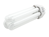 GE 42W 4 Pin GX24q4 Neutral White Triple Twin Tube CFL Bulb