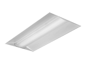 Day-Brite EvoGrid 55 Watt 2x4 ft Dimmable LED Recessed Troffer, 4000K with Emergency Battery Backup