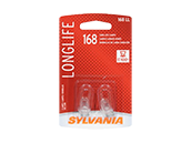 Sylvania 168 Long Life Interior, Exterior Auto Light (Pack of 2)
