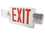 TCP LED Dual Head Exit/Emergency Sign With Battery Backup and Remote Head Capability