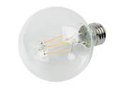 Satco Dimmable 4.5W 2700K G25 Filament LED Bulb, Enclosed Fixture Rated