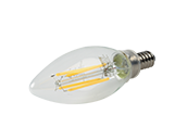 Bulbrite Dimmable 5W 3000K Decorative Filament LED Bulb, Enclosed Fixture Rated