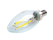 Satco Dimmable 4W 4000K Decorative Filament LED Bulb, Enclosed Fixture Rated