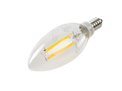 Maxlite Dimmable 4 Watt 2700K Decorative Filament LED Bulb, Enclosed Fixture Rated