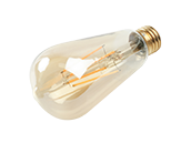 90+ Lighting Dimmable 7W 2200K Vintage ST19 Filament LED Bulb