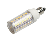 Bulbrite Dimmable 5W 120V T3 2700K LED Bulb, E11 Base, Enclosed Rated