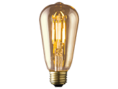 Archipelago Dimmable 3.5W 2200K ST19 Vintage Filament LED Bulb, Enclosed Fixture and Outdoor Rated